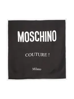 Moschino: Шарф с принтом 