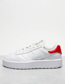 New Balance: Красные кроссовки 