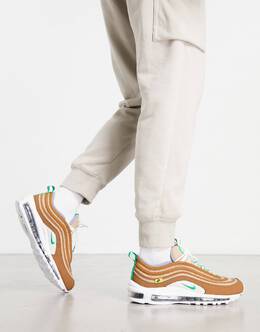 Nike: Коричневые кроссовки Air Max 97