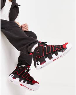 Nike: Чёрные кроссовки Air More Uptempo 96