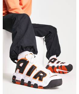 Nike: Оранжевые кроссовки Air More Uptempo