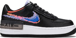 Nike: Чёрные кроссовки  Air Force 1 Shadow