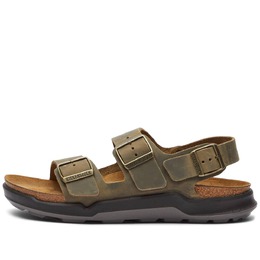 Birkenstock: Сандалии  Milano цвета хаки