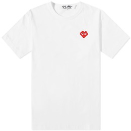 Comme Des Garçons Play: Белая футболка  Heart