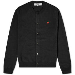 Comme Des Garçons Play: Свитер  Heart на пуговицах