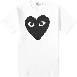 Comme Des Garçons Play: Белая футболка  Heart