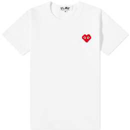 Comme Des Garçons Play: Белая футболка  Heart