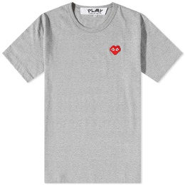 Comme Des Garçons Play: Серая футболка  Heart