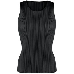 Pleats Please Issey Miyake: Чёрный жилет