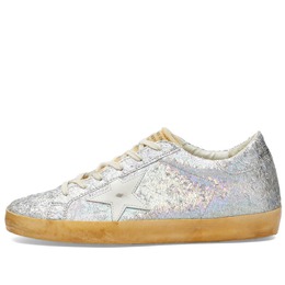 Golden Goose: Серебристые кроссовки  Super Star