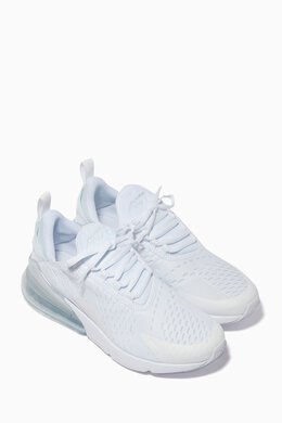 Nike: Белые кроссовки Air Max 270