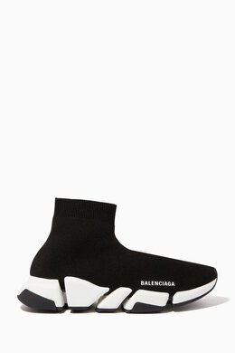 Balenciaga: Чёрные кроссовки Speed.2