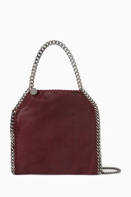 Stella McCartney: Серебристая сумка-шоппер Falabella