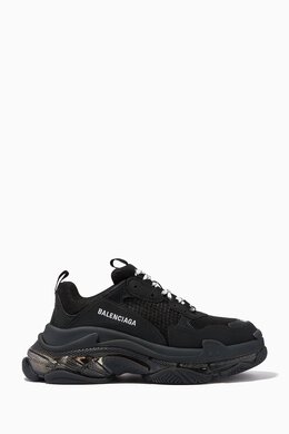 Balenciaga: Яркие кроссовки Triple S Clear Sole