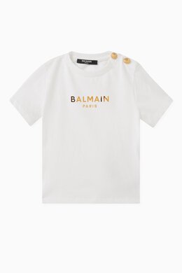 Balmain: Футболка с принтом