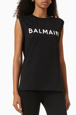 Balmain: Топ на пуговицах