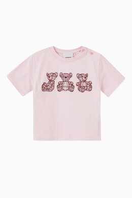 Burberry: Хлопковая футболка Thomas Bear