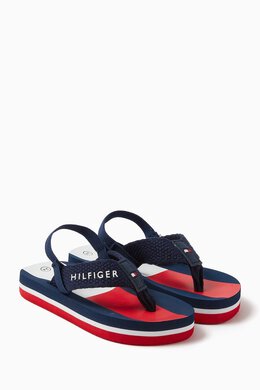 Tommy Hilfiger: Голубые сандалии TH