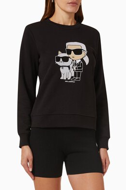 Karl Lagerfeld: Хлопковый свитшот Ikonik