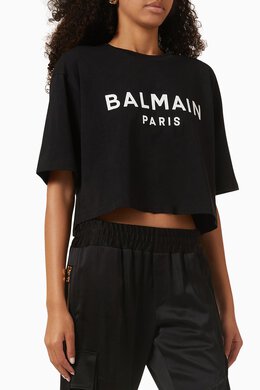 Balmain: Хлопковая футболка