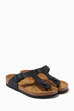 Birkenstock: Чёрные сандалии Gizeh