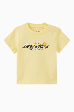 Off-White: Футболка с принтом