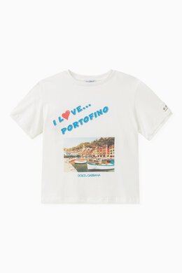 Dolce & Gabbana: Хлопковая футболка Portofino