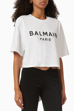 Balmain: Хлопковая футболка