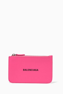 Balenciaga: Розовый картхолдер Cash