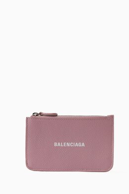 Balenciaga: Розовый картхолдер Cash