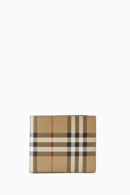 Burberry: Кошелёк Vintage Check с принтом