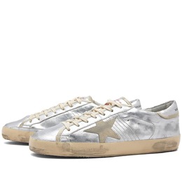 Golden Goose: Серебристые кроссовки  Super Star