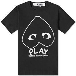 Comme Des Garçons Play: Чёрная футболка  Heart