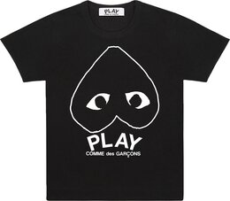 Comme Des Garçons Play: Чёрная футболка  Heart