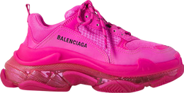 Balenciaga: Розовые кроссовки  Triple S