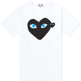 Comme Des Garçons Play: Белая футболка  Double Heart