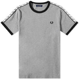 Fred Perry: Серая футболка  Ringer