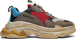 Balenciaga: Голубые кроссовки  Triple S