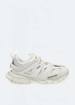 Balenciaga: Белые кроссовки  Track