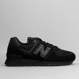 New Balance: Чёрные кроссовки  574