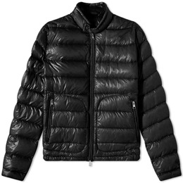 Moncler: Чёрный пуховик 