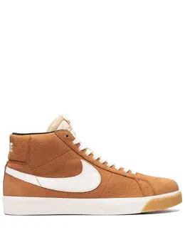 Nike: Коричневые кроссовки  SB Zoom Blazer Mid