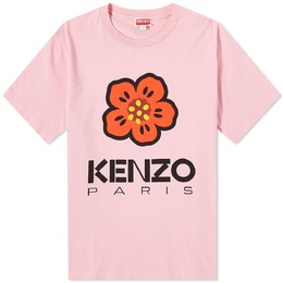 Kenzo: Розовая футболка Paris