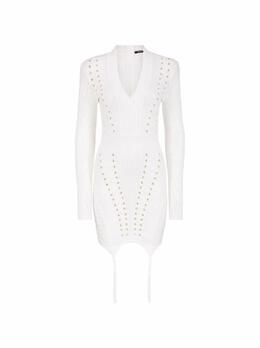 Balmain: Трикотажное платье