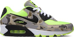 Nike: Зелёные кроссовки  Air Max 90