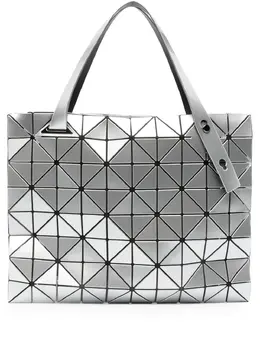 Bao Bao Issey Miyake: Серебристая сумка-шоппер 