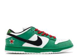 Nike: Зелёные кроссовки  Dunk Low Pro SB