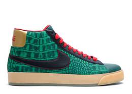 Nike: Зелёные кроссовки  Blazer Mid Premium