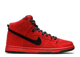 Nike: Красные кроссовки  Dunk High Pro SB