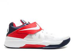 Nike: Белые кроссовки  Zoom KD 4